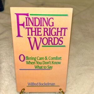 📚BOOK SALE 5 for $20📚 Finding The Right Words By Wilfred Bockelman PB 1990